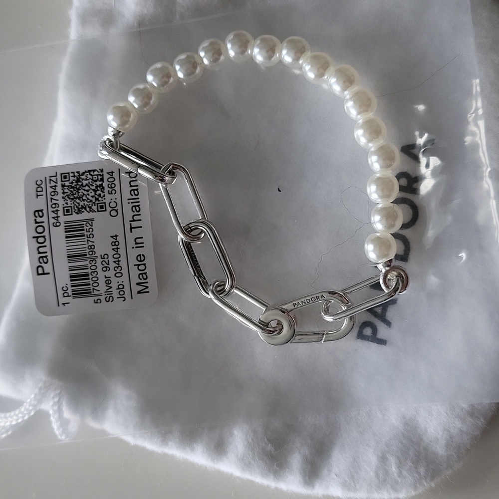 Pandora moments clasp all pearls bracelet 925 gorgeous bagged box pandora